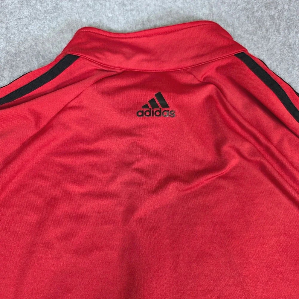 Adidas Golf 1/4 Zip Pullover Men's Size XL Red/Black Athleticwear Training Top‎